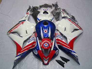 Abs 2009-2012 White Blue Red Honda CBR600RR Motorcycle Fairing Kits