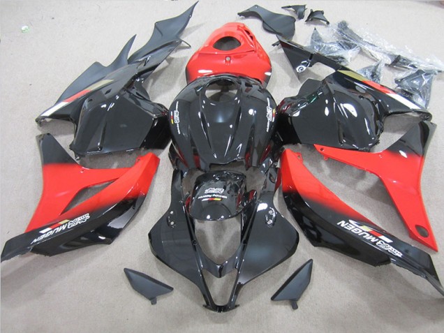 2009-2012 Black Red Honda CBR600RR Bike Fairing