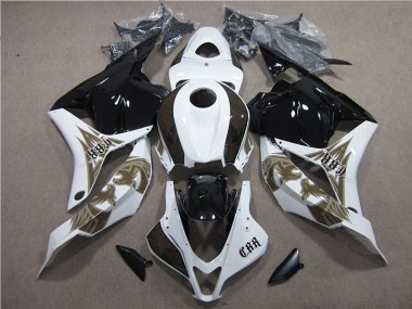 2009-2012 Black White Honda CBR600RR Bike Fairing Kit