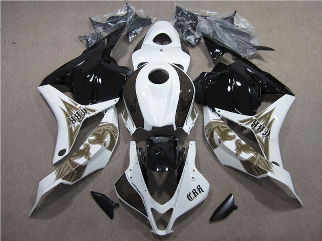 Abs 2009-2012 Black White Honda CBR600RR Bike Fairing Kit