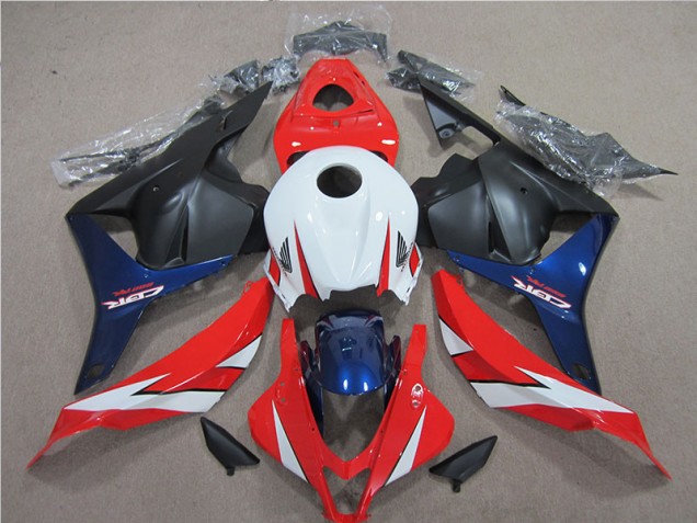 2009-2012 White Red Blue Honda CBR600RR Motorcycle Fairings Kits