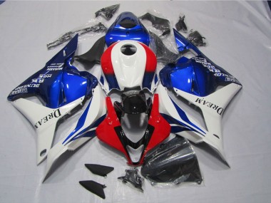 2009-2012 White Blue Red DREAM Honda CBR600RR Motor Fairings