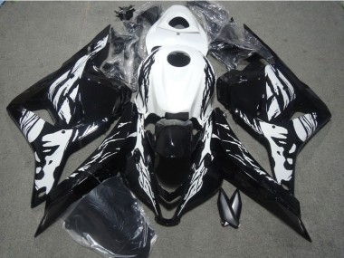 2009-2012 Black White Honda CBR600RR Bike Fairing