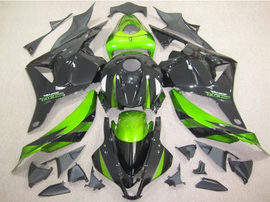 2009-2012 Black Green Honda CBR600RR Motorbike Fairing