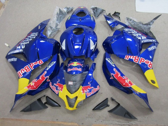 Abs 2009-2012 Blue Red Bull Honda CBR600RR Replacement Motorcycle Fairings