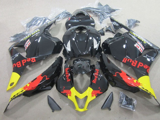 Abs 2009-2012 Black Red Bull Honda CBR600RR Replacement Motorcycle Fairing Kits