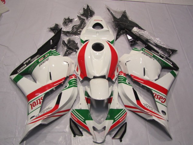 Abs 2009-2012 White Green Red Honda CBR600RR Bike Fairings