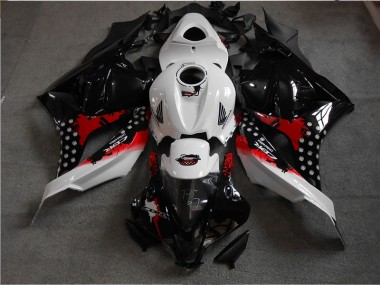 2009-2012 Black White Red Honda CBR600RR Motorbike Fairing Kits