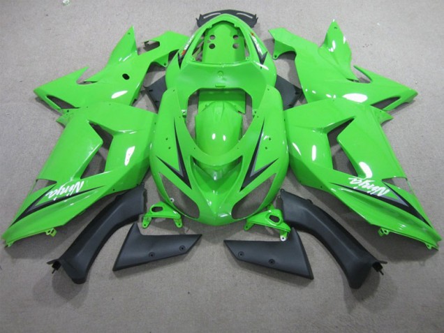 2006-2007 Green Ninja Kawasaki ZX10R Motor Bike Fairings