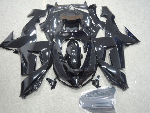 2006-2007 Black Kawasaki ZX10R Replacement Motorcycle Fairings