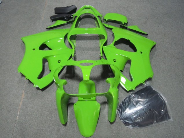 2000-2002 Green Kawasaki ZX6R Motorcycle Fairings Kits