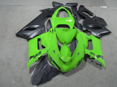 Abs 2005-2006 Green Black Ninja 636 Kawasaki ZX6R Motorcycle Fairings Kits