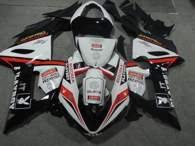 2005-2006 White Black Rizoma Playboy Kawasaki ZX6R Motor Fairings