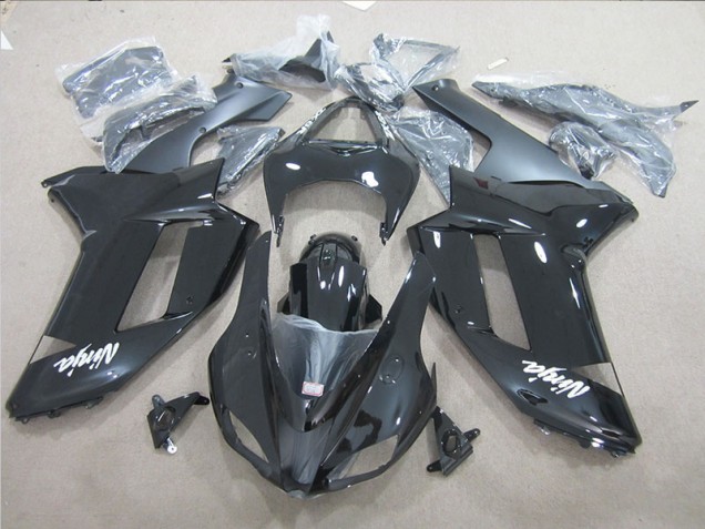 2007-2008 Black Ninja Kawasaki ZX6R Motor Bike Fairings