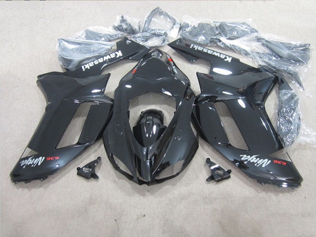 2007-2008 Black Ninja 636 Kawasaki ZX6R Moto Fairings