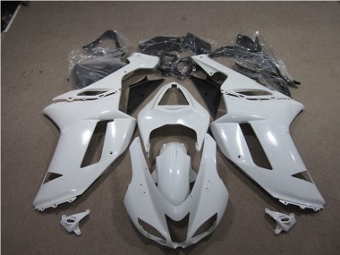 2007-2008 Unpainted Kawasaki ZX6R Bike Fairing Kit