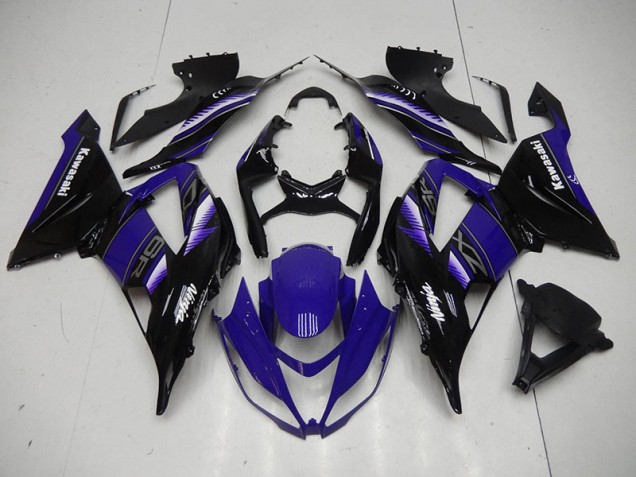 2013-2018 Black Blue Kawasaki ZX6R Motorbike Fairing