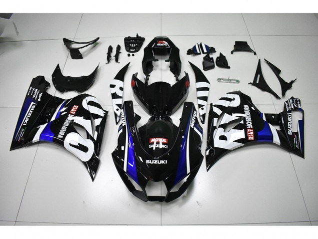 2017-2021 Black White Motul Suzuki GSXR1000 Motorcycle Fairings Kits