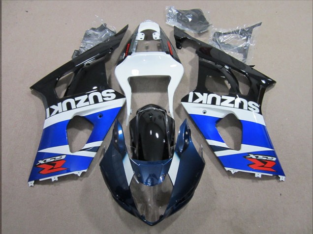 2003-2004 Blue White Decal Suzuki GSXR1000 Motorbike Fairing