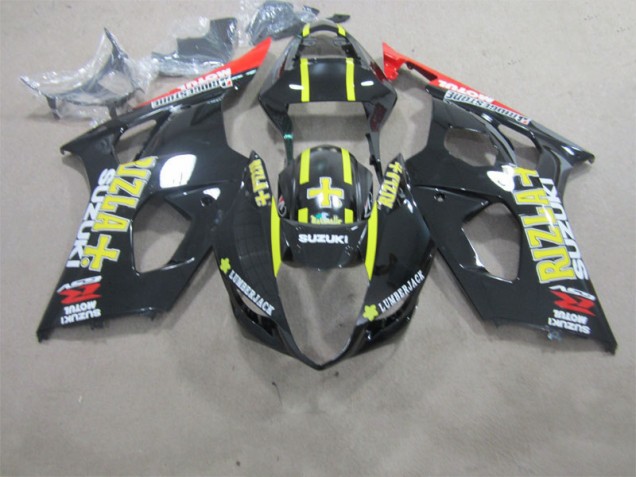 2003-2004 Black Rizla Suzuki GSXR1000 Motorbike Fairing Kits