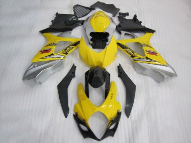 Abs 2007-2008 Yellow Black Suzuki GSXR1000 Motorbike Fairings