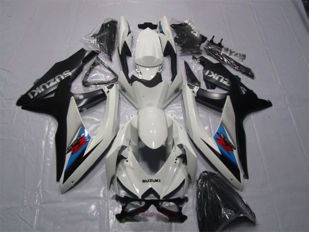 2007-2008 White Black Suzuki GSXR1000 Motor Bike Fairings