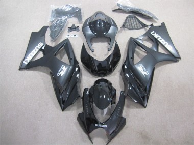 2007-2008 Black Suzuki GSXR1000 Motorcyle Fairings