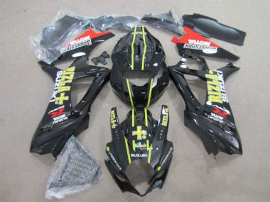 2007-2008 Black Yellow Rizla Suzuki GSXR1000 Bike Fairings