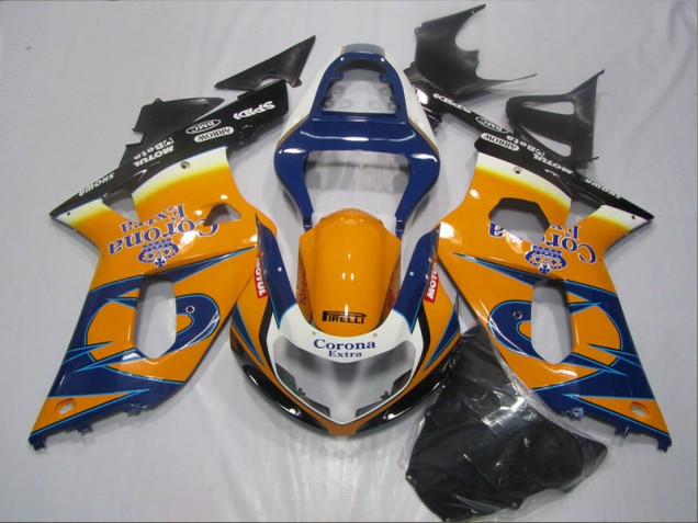 2001-2003 Blue Orange Corona Extra Suzuki GSXR600 Bike Fairing