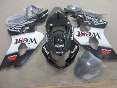 2004-2005 Black West Suzuki GSXR600 Motorcycle Fairing Kits