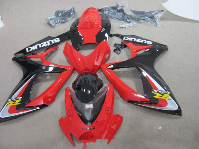 Abs 2006-2007 Red Black Suzuki GSXR600 Replacement Fairings