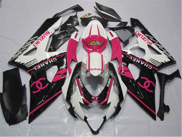 2006-2007 Pink Chanel Suzuki GSXR600 Bike Fairings