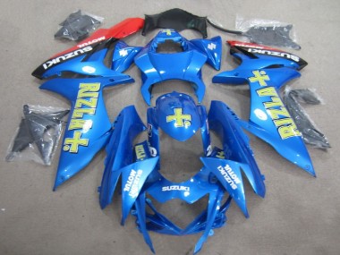 Abs 2011-2021 Blue Yellow Rizla Suzuki GSXR600 Motorcylce Fairings