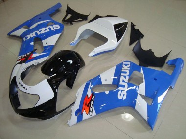 Abs 2001-2003 Blue White Suzuki GSXR750 Bike Fairings