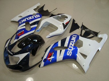 Abs 2001-2003 Blue White Suzuki GSXR750 Replacement Fairings