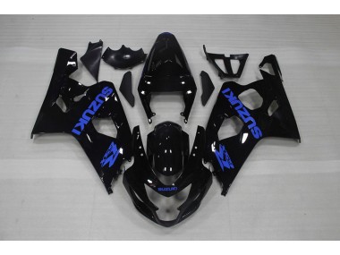 Abs 2004-2005 Black Blue Decal Suzuki GSXR750 Motorcycle Fairing Kits