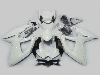 Abs 2008-2010 White Suzuki GSXR750 Motorcycle Fairing Kits