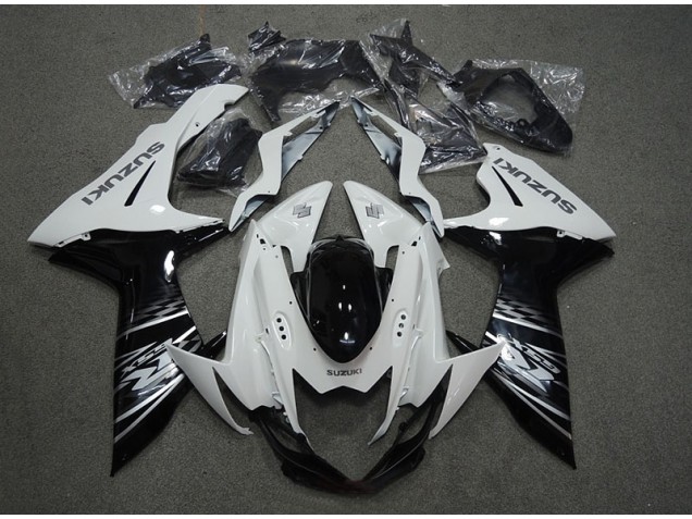 Abs 2011-2021 White Black Suzuki GSXR750 Bike Fairings