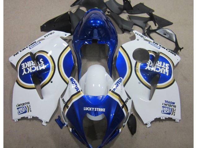 1996-2007 Blue Motul White Lucky Strike Suzuki GSXR1300 Hayabusa Motorcycle Replacement Fairings