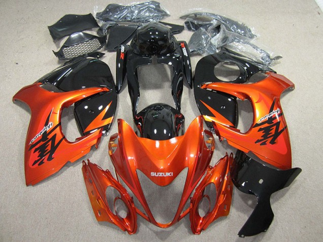 Abs 2008-2019 Orange Black Suzuki GSXR1300 Hayabusa Motorcylce Fairings