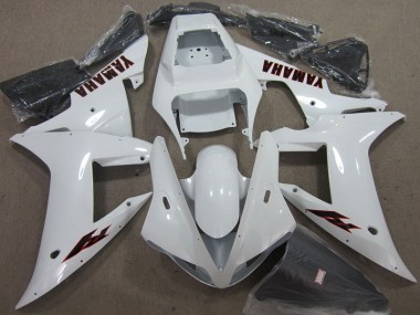 Abs 2002-2003 White Black Yamaha YZF R1 Motorcycle Fairing Kit