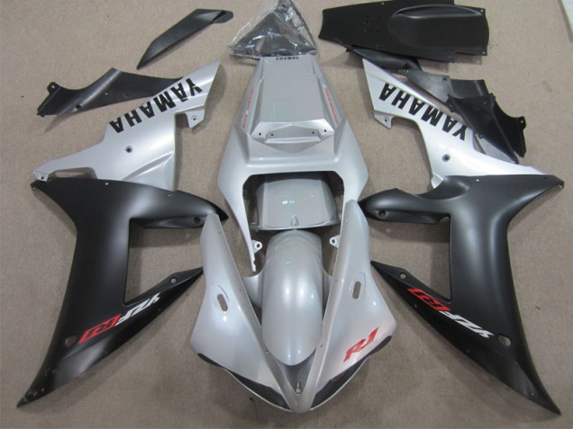 Abs 2002-2003 Silver Black Yamaha YZF R1 Motorcycle Replacement Fairings