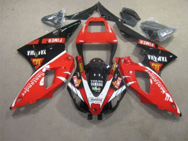 Abs 2009-2011 Red Black White Santander Yamaha YZF R1 Motorcycle Fairing Kit