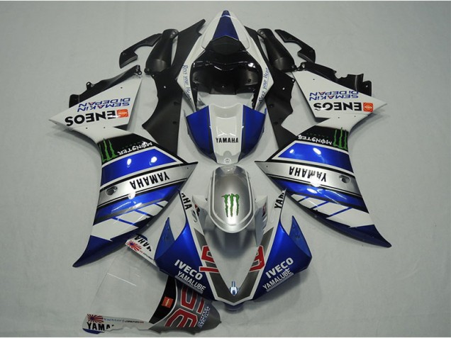 Abs 2012-2014 Blue White IVECO Yamaha YZF R1 Motorcylce Fairings