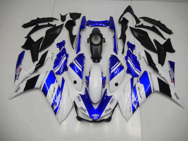 2015-2022 Blue White Blue White ENEOS Yamaha YZF R3 Bike Fairings