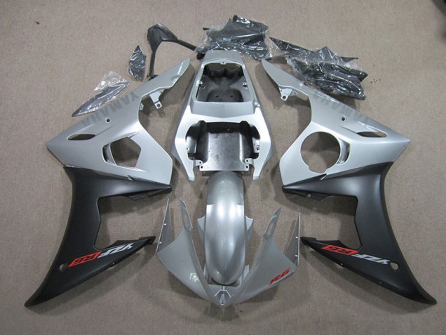 Abs 2003-2005 Silver Black Yamaha YZF R6 Bike Fairing