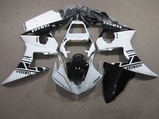 Abs 2003-2005 White Black Yamaha YZF R6 Motor Bike Fairings